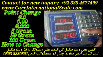 How to Change Weighing Machine Grame and Decimal Point Change by Care International Scale