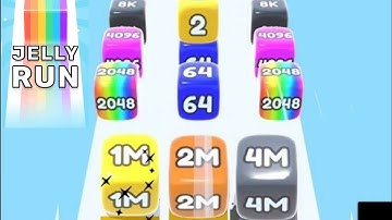Jelly Run 2048 | Gameplay Walkthrough Part 8 Math Number Games •• NawaZ GameR Man