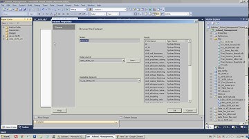Add MULTIPLE DATA SOURCES TO rdlc report c# visual Studio