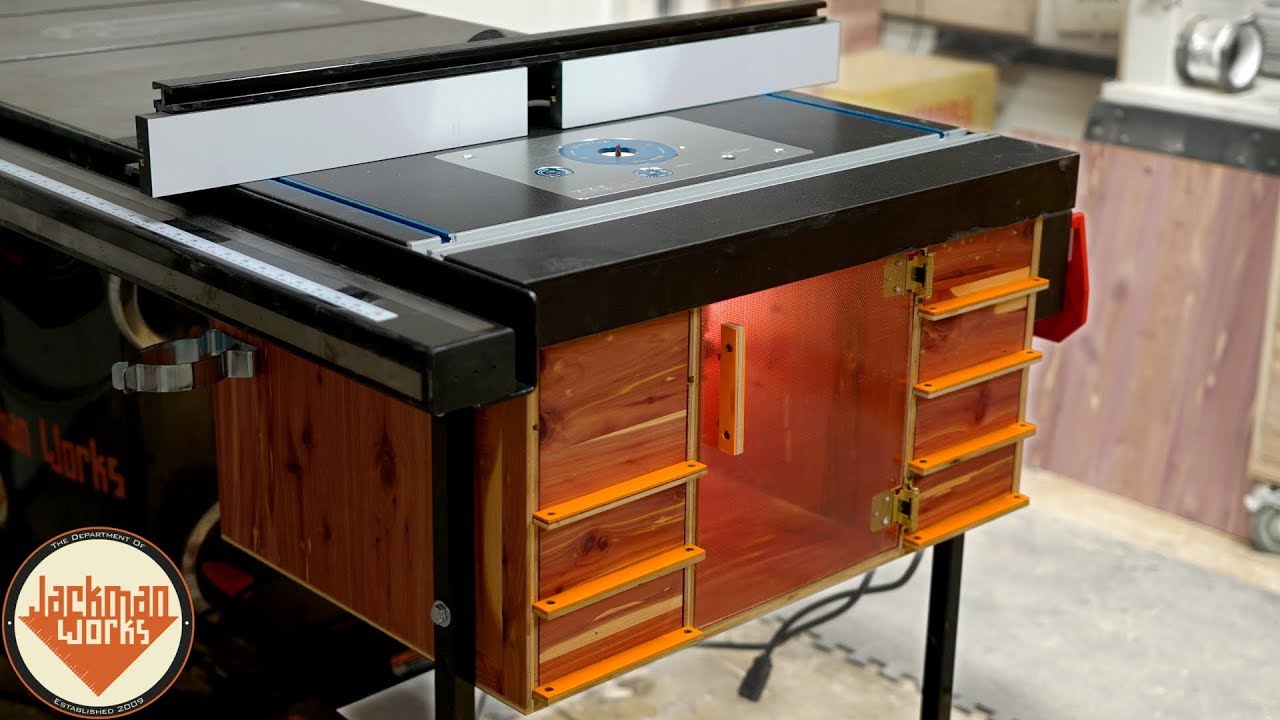 Ultimate Router Table &amp; Storage Cabinet (table saw 