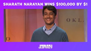 Jeopardy Teen Tournament 2016  Chdanion Wins 100000 By A Dollar  Jeopardy
