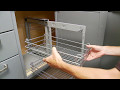 Blind Corner Pullout with 4 Chrome Plated Wire Baskets, CS-SHM | KitchenSource.com