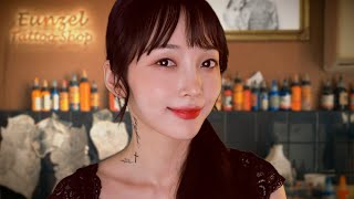 ASMR Relaxing Tattoo Shop (Mask Tattoo on Your Face) Korean Tattoo Shop RP✨ASMR on Camera