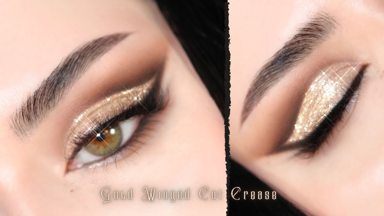 Gold Winged Cut Crease | Neutral Glam Makeup