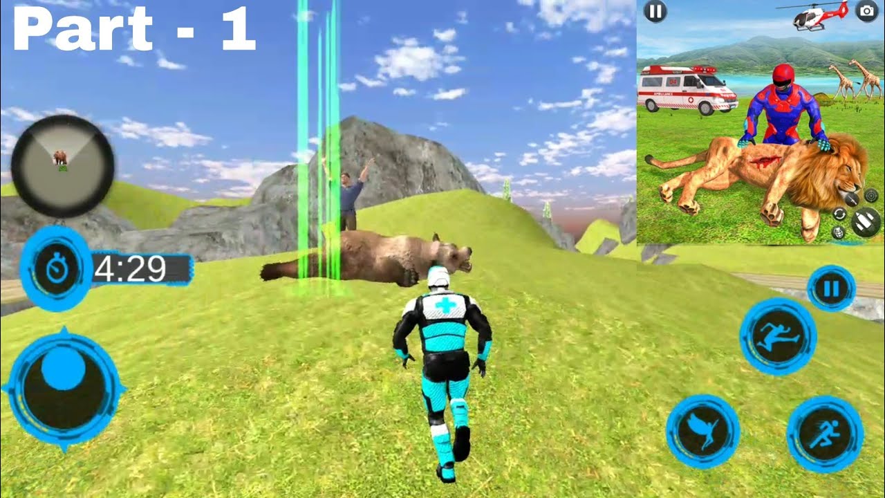 Light Superhero Speed Hero Robot Rescue Mission_Animal Help Ambulance _ Part 1 _ Best Gameplay Pro