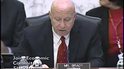 Chairman Kevin Brady JEC Hearing Opening Statement...