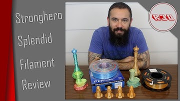 Stronghero Splendid PLA Filament Review - New Version - More Colors!