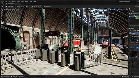 Unreal engine trainstation