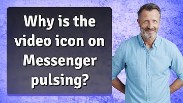 Why is the video icon on Messenger pulsing?