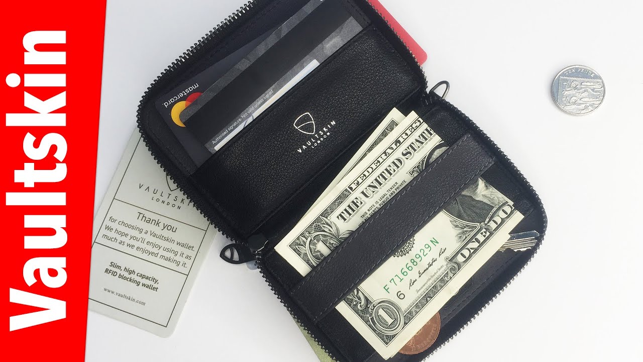 Vaultskin Notting Hill RFID Zipper Wallet Mens - Review!