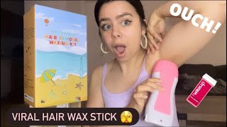 I Tried Waxing My Armpits With The Viral Amazon Wax Roller *PAINFUL* by kayylaao 3,074 views 11 months ago 12 minutes, 34 seconds