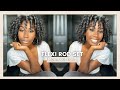 Easy &amp; Defined Flexi Rod Set On Blown Out Natural Hair!