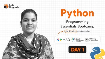 Day 1 | Introduction to Python | Python Programming Essentials Bootcamp (5 Days)