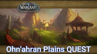 Signs of the Wind. Alliance/Horde. WoW Quest. Dragon Isles. Ohn'ahran Plains.