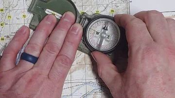 Land Navigation with a Lensatic Compass - fast azimuth technique