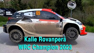 Kalle Rovanperä  WRC Champion 2023, always maximum attack, raw sound