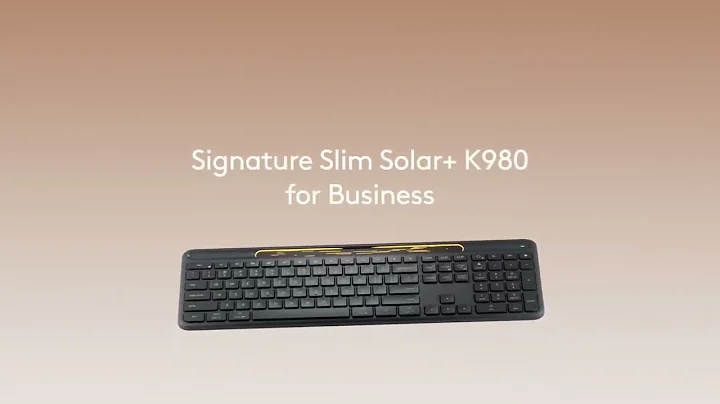 Powered by light, ready for work | Signature Slim Solar K980+ for Business |