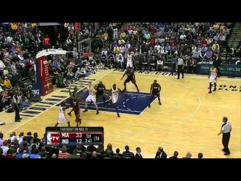 Dwayne Wade amazing full court alley oop to James (Feb. 15, 2011)