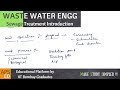Sewage Treatment Introduction | Waste Water Engineering