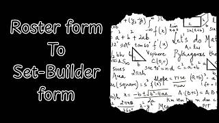 Roster form to Set builder form #setsrelationsandfunctions #rosterform #setbuilderform #class11