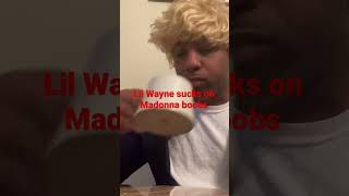 Wtf lilwayne sucks on Madonna boobs with Jack black there #youtubeshorts #madonna #entertainment