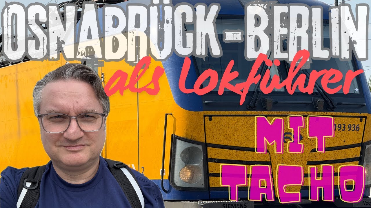 🚆 Führerstandsmitfahrt Osnabrück – Berlin | IC Amsterdam–Berlin | Vectron BR 193