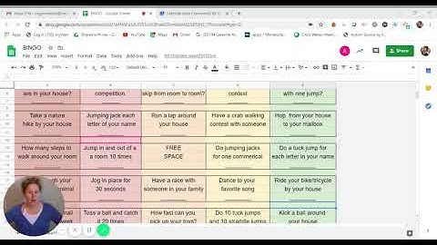 BINGO   Google Sheets