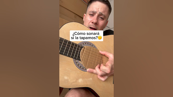 ¿Cómo suena una guitarra si le tapas la boca?
