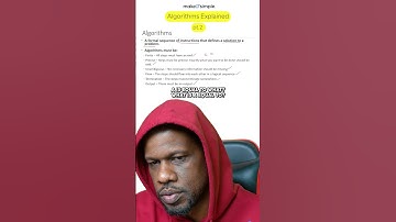 What is a finite Algorithm? #makeitsimplett  #trinidadandtobago  #csec   #algorithm