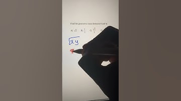 Find the geometric mean #algebra2 #mathshorts