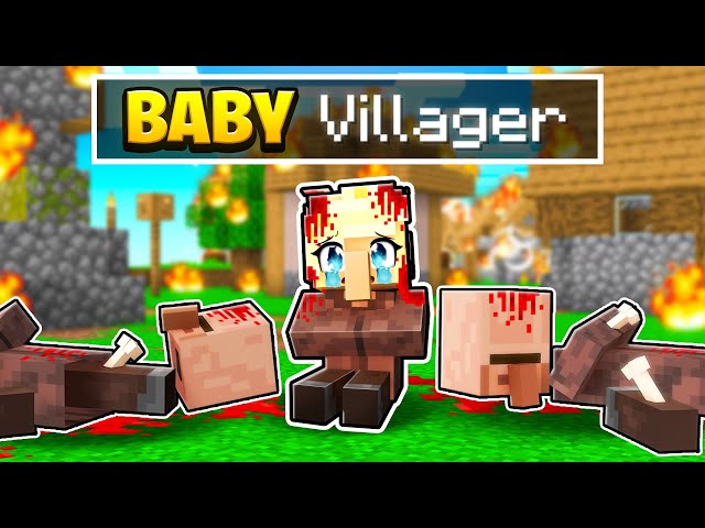 I Survived 1000 Hours as a Baby Villager class=
