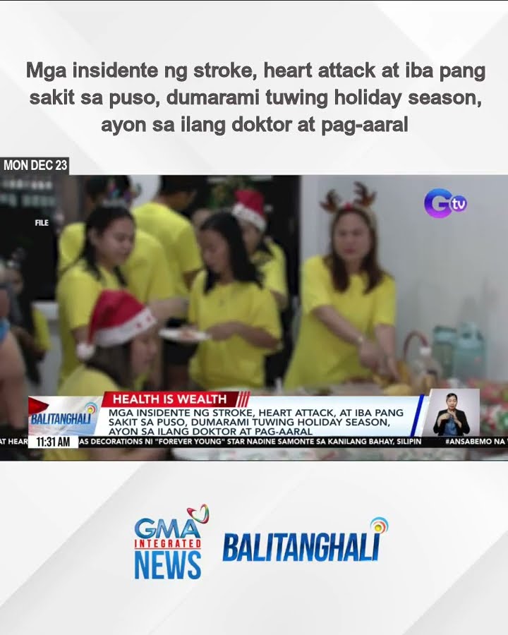 Mga insidente ng stroke, heart attack at iba pang sakit sa puso, dumarami... | Balitanghali