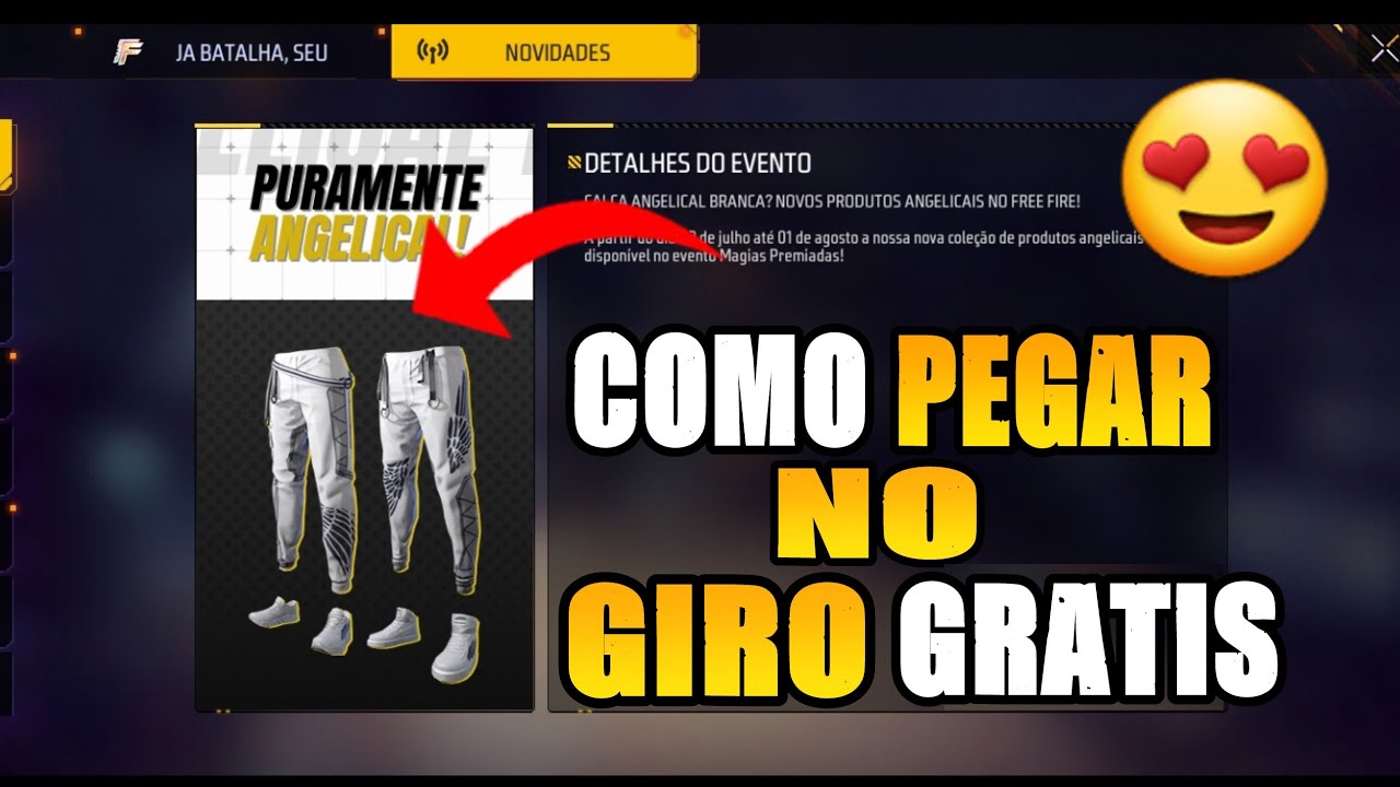 Puramente Angelical Free Fire: Calça Angelical Branca já tem data