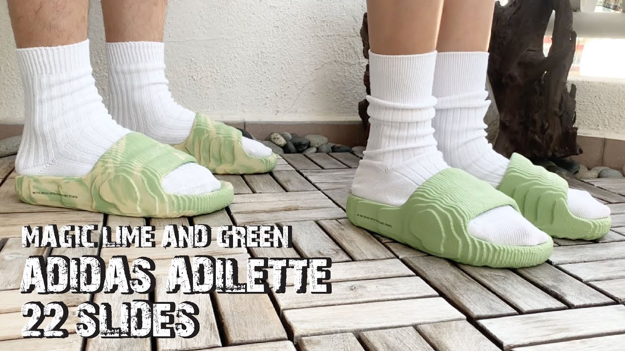 メンズ アディダス アディレッタ ´MAGIC LIME´ スニーカー メンズ 【 ADIDAS ADILETTE 22 SLIDES ...