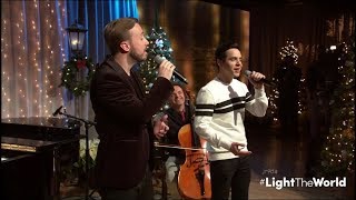 David Archuleta \u0026 Peter Hollens @ LightTheWorldLIVE - ANGELS WE HAVE HEARD SO HIGH (12 Dec 2017)