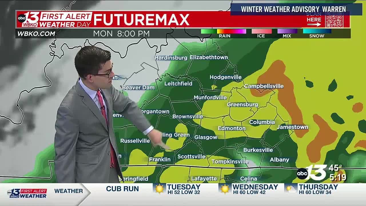 Rain and some snow tonight - YouTube