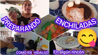 Preparando unas ricas enchiladas  con huevo duro #almuerzo #comida #tortilla #real #receta