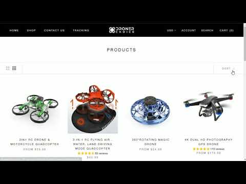 Premium Shopify Drop shipping  Store Design 2021 | Best Niche Drone | Prestige Theme