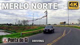 【4K】MERLO NORTE #DRIVING tour virtual invierno 2023 #conurbano  Provincia de Buenos Aires -Argentina