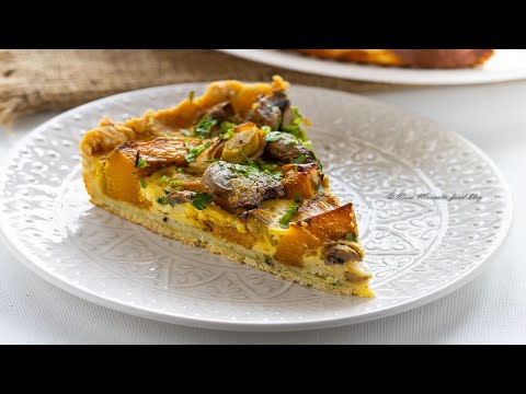 Quiche autunnale zucca e funghi