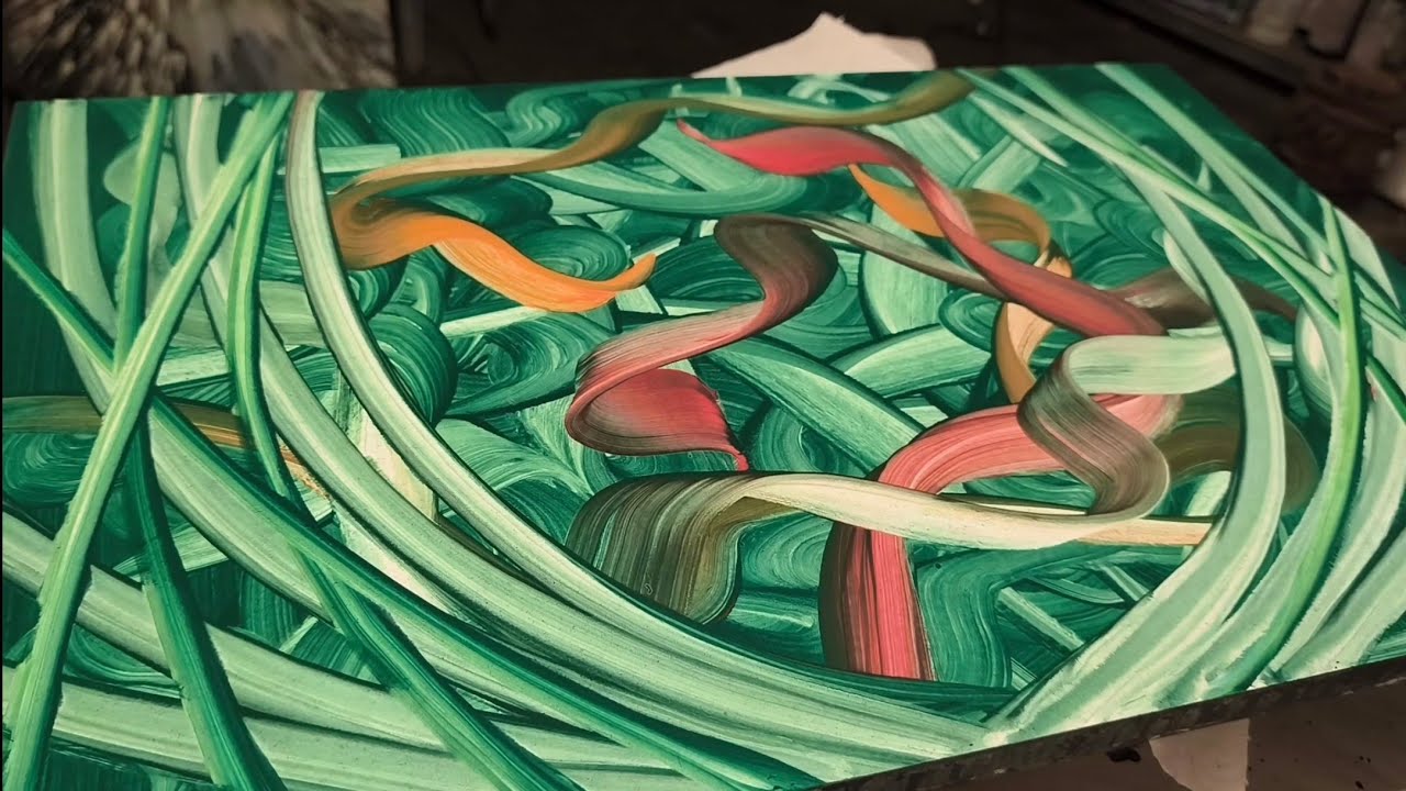 PINCELADAS MÁGICAS ✨🖌️ CON EL ARTE FLUIDO BASE 🔥 ARTE Y TERAPIA 🎨🙏