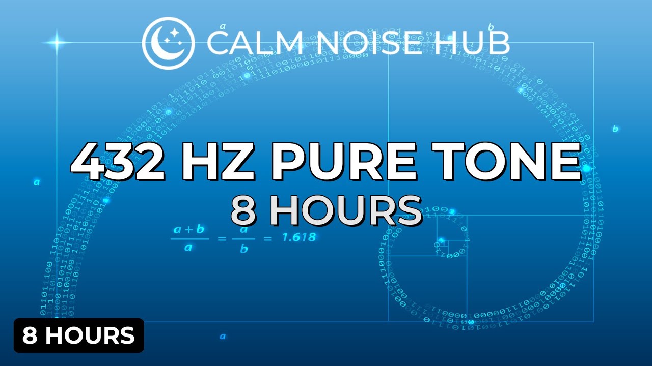 432 Hz Pure Tone | Deep Relaxation • Frequency of GOD (8 Hours)