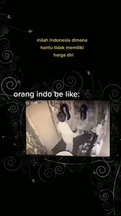 hantu di indo kena mental#hantu#horor