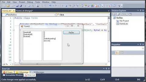 Visual Basic Tutorial   76   Preserve