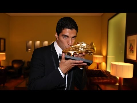 Luis Suárez la Bota Oro 2013/14 - YouTube