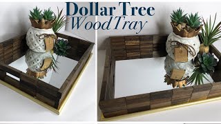 Dollar Tree DIY Wooden Mirror Tray | DIY Vanity Tray