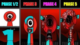 My New Sprunki Oc: Number One (1) Phase 1, 2, 3, 4, 5 Vs Sprunki Parodybox Parasite