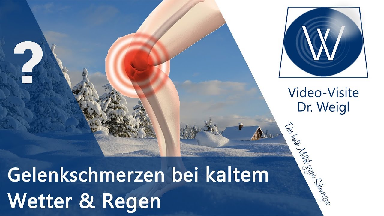 Warum schmerzen die Gelenke bei kaltem & nass-feuchtem Wetter