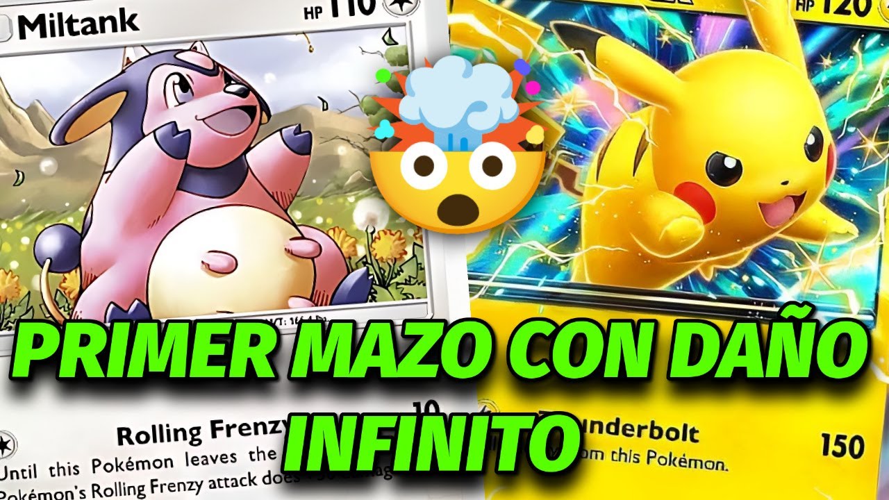 ⚡INCREÍBLE NUEVO Mazo de Daño INFINITO con MILTANK y PIKACHU EX ...