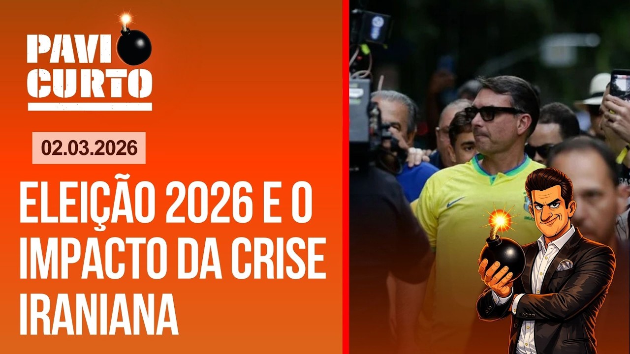 PAVIO CURTO AO VIVO COM PAVINATTO (02/03): FLÁVIO ATERRORIZA LULA; TENSÃO NO ORIENTE MÉDIO E MAIS